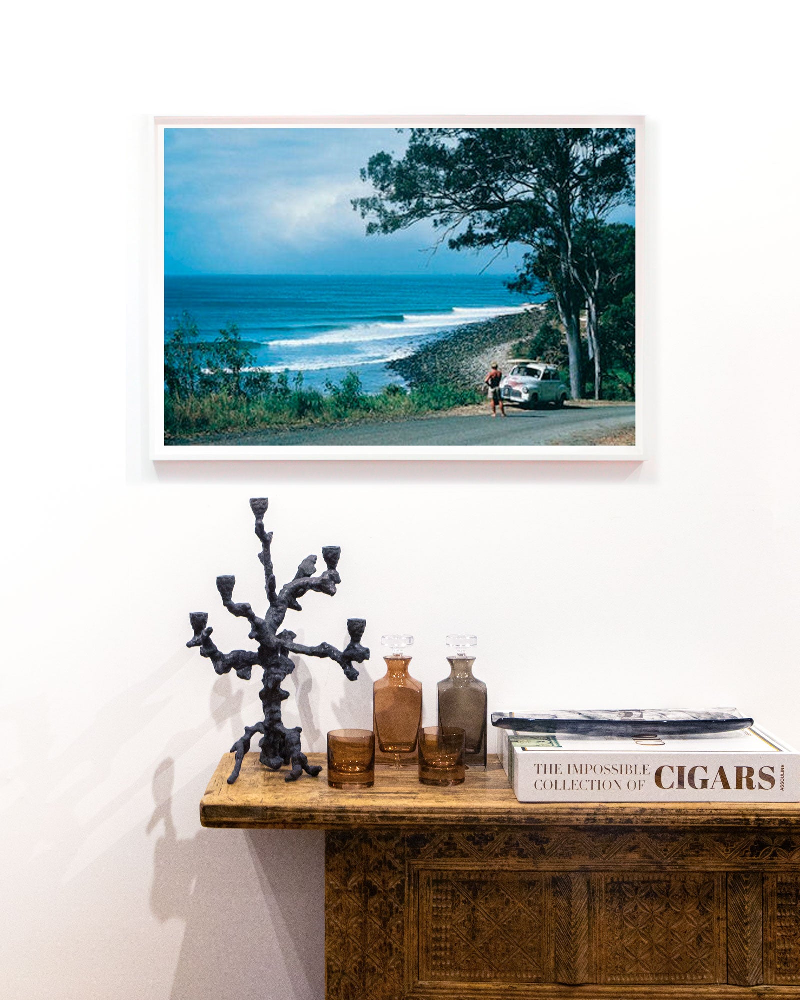 Bob McTavish and the '48 Holden, Noosa – 1966 by John Witzig