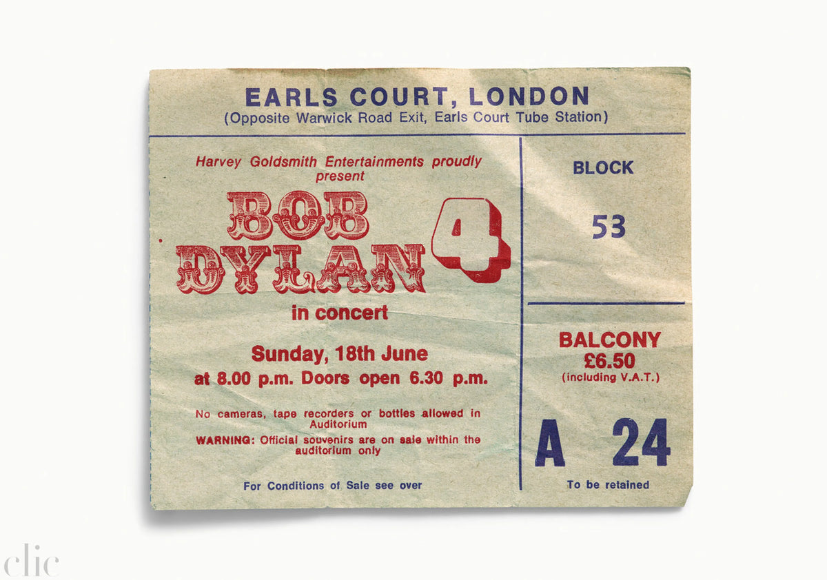 Bob Dylan, Earls Court, London, UK June 1978 by Blaise Hayward