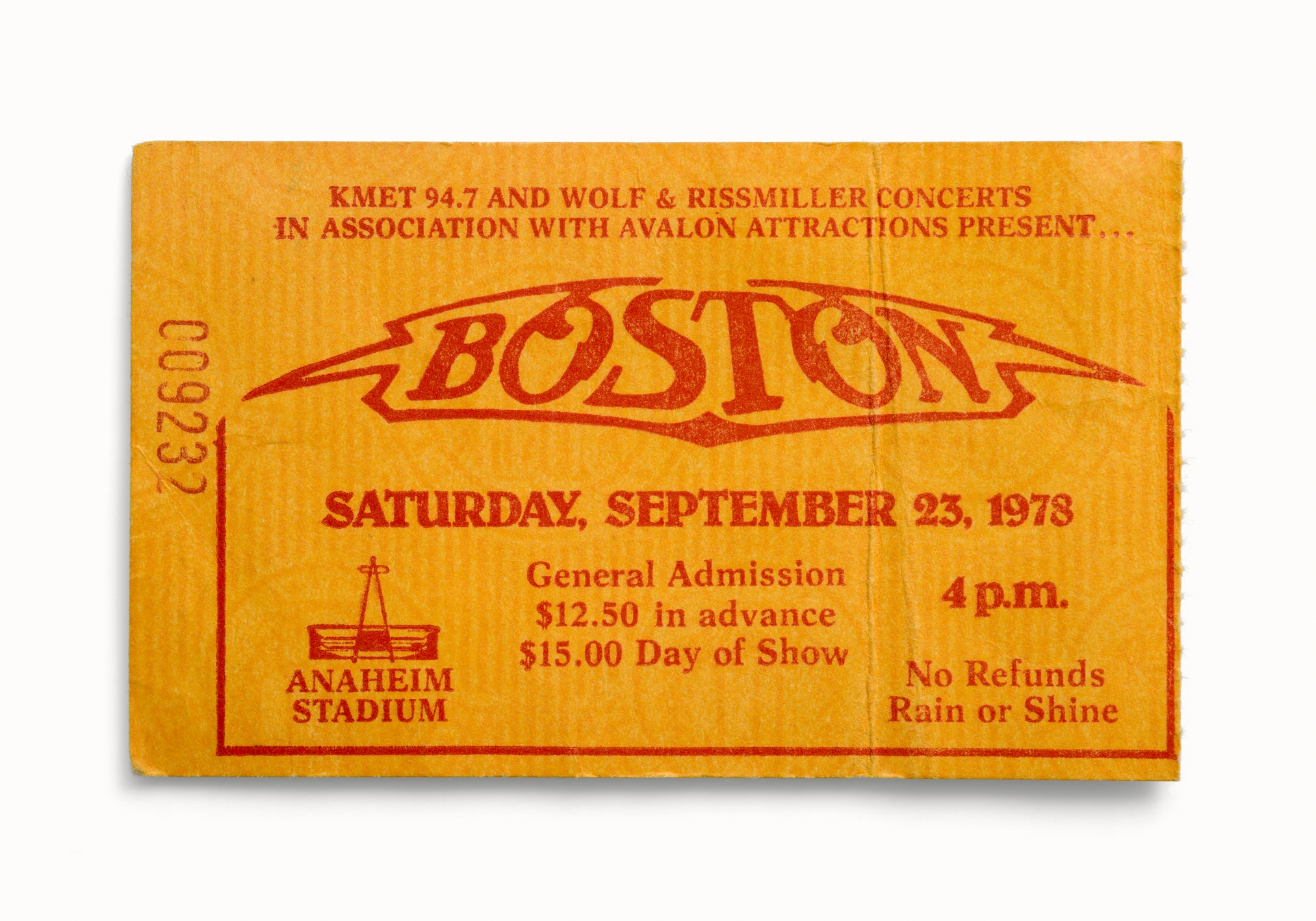 Boston, Anaheim Stadium, Anaheim, CA 1978 by Blaise Hayward