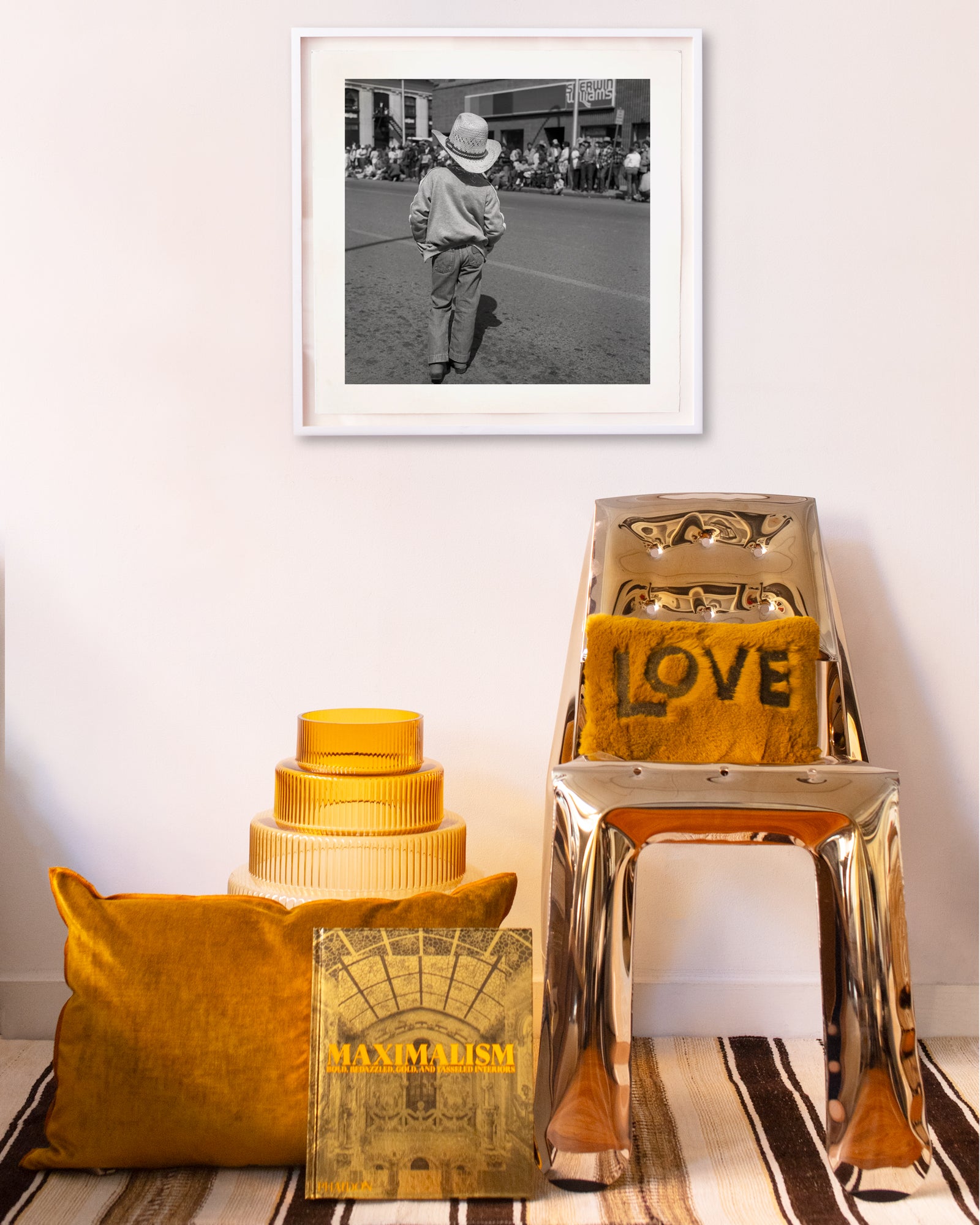 Boy Watching the Parade, 1983 by Drew Carolan