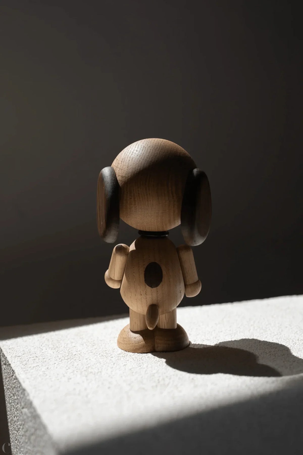 Large Peanut X Snoopy in Smoked Oak, from Boyhood