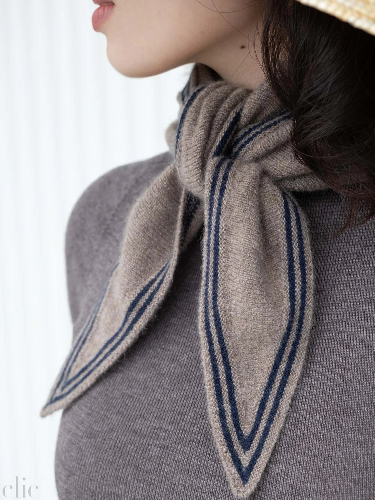 Bronte Cashmere Scarf in Tan, from Oats & Rice