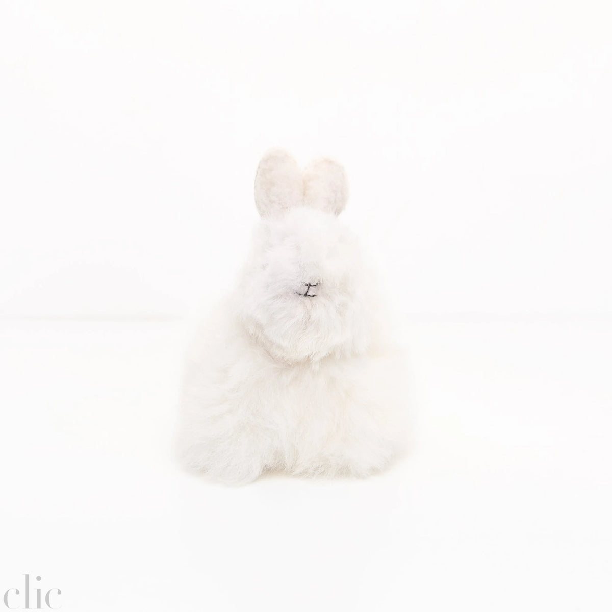 Alpaca Stuffed Bunny in White