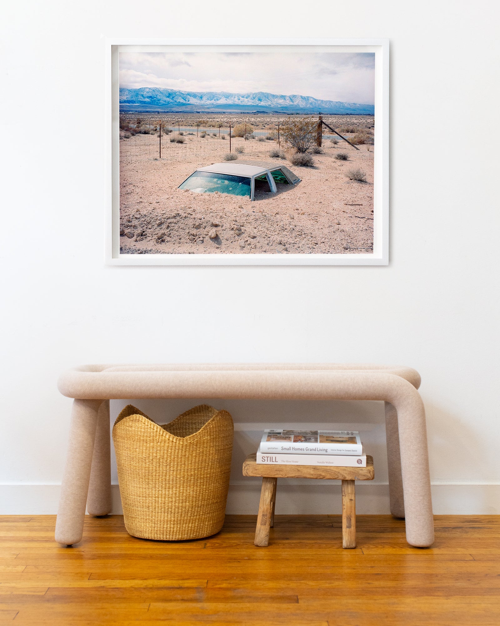 Buried Car in Lucerne Valley, California by Rob Hann