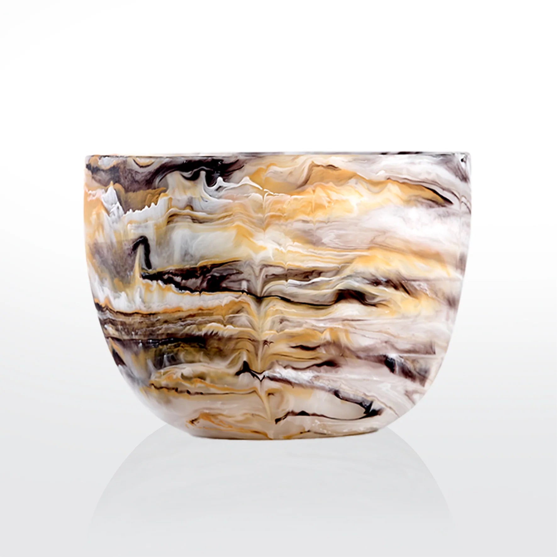 Medium Deep Bowl in Mocha Swirl, from Nashi Home