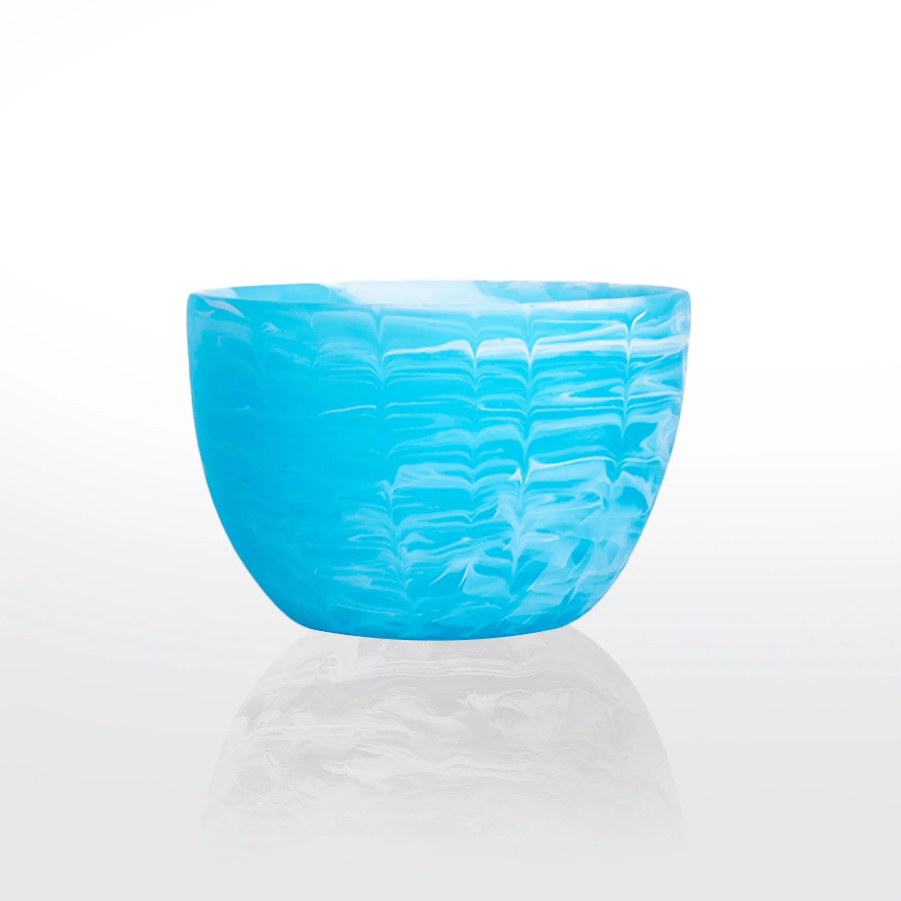Deep Bowl in Aqua Swirl, from Nashi Home