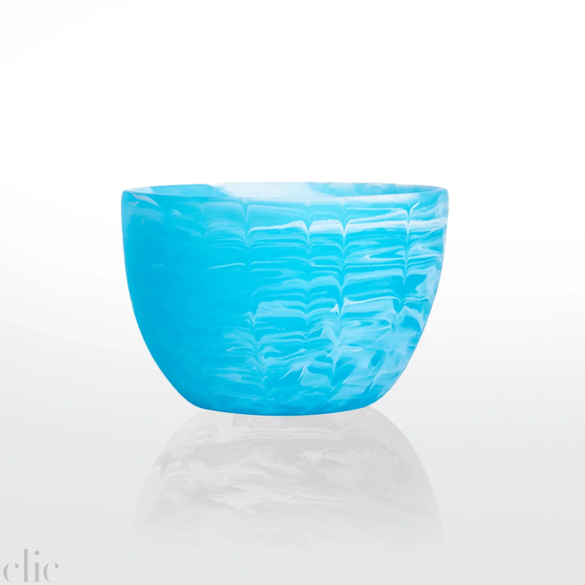 Deep Bowl in Aqua Swirl, from Nashi Home