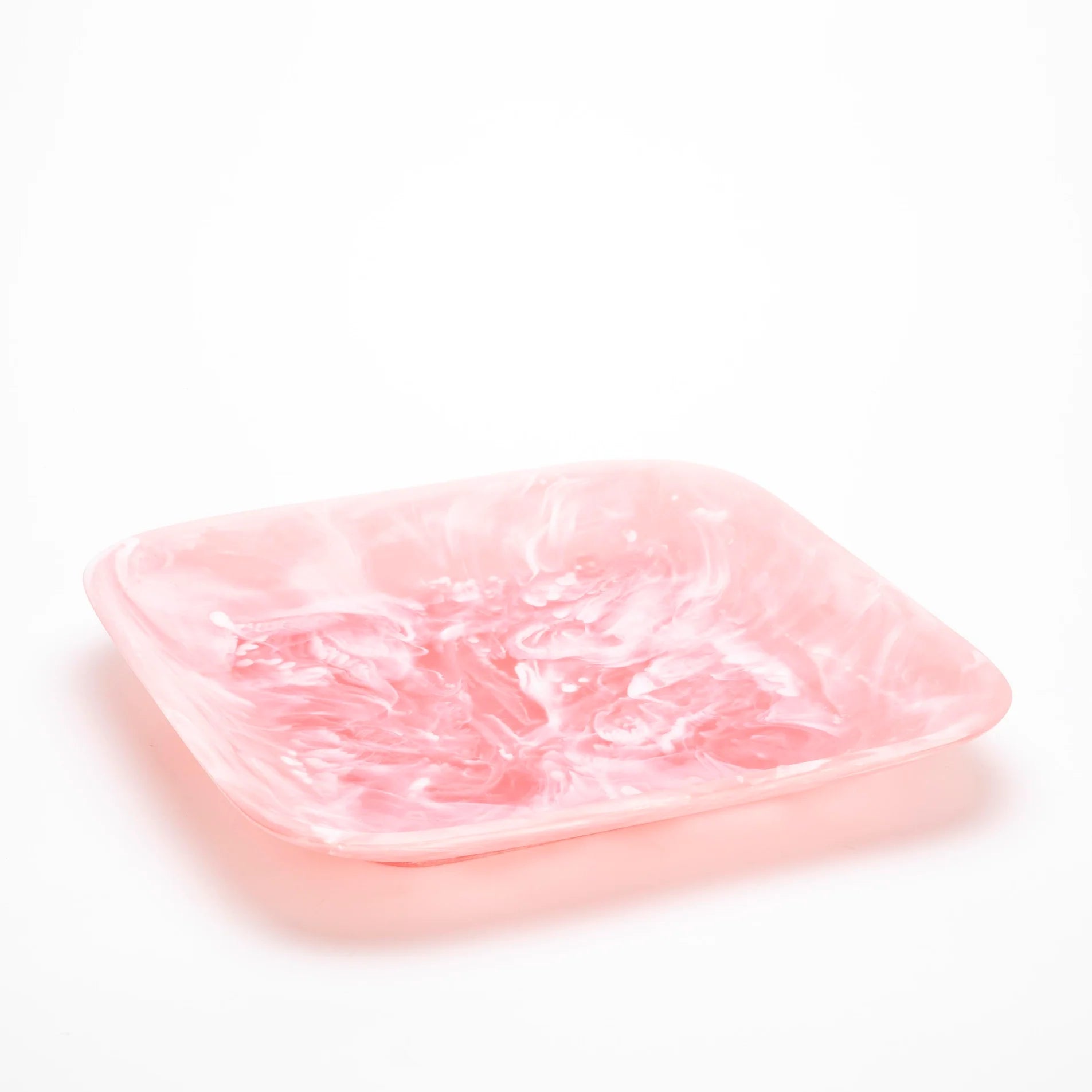 Square Tray in Pink Swirl, from Nashi Home