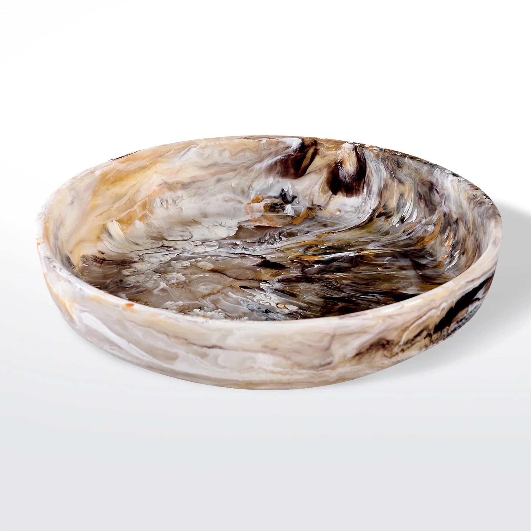Round Bowl Mocha Swirl, from Nashi Home