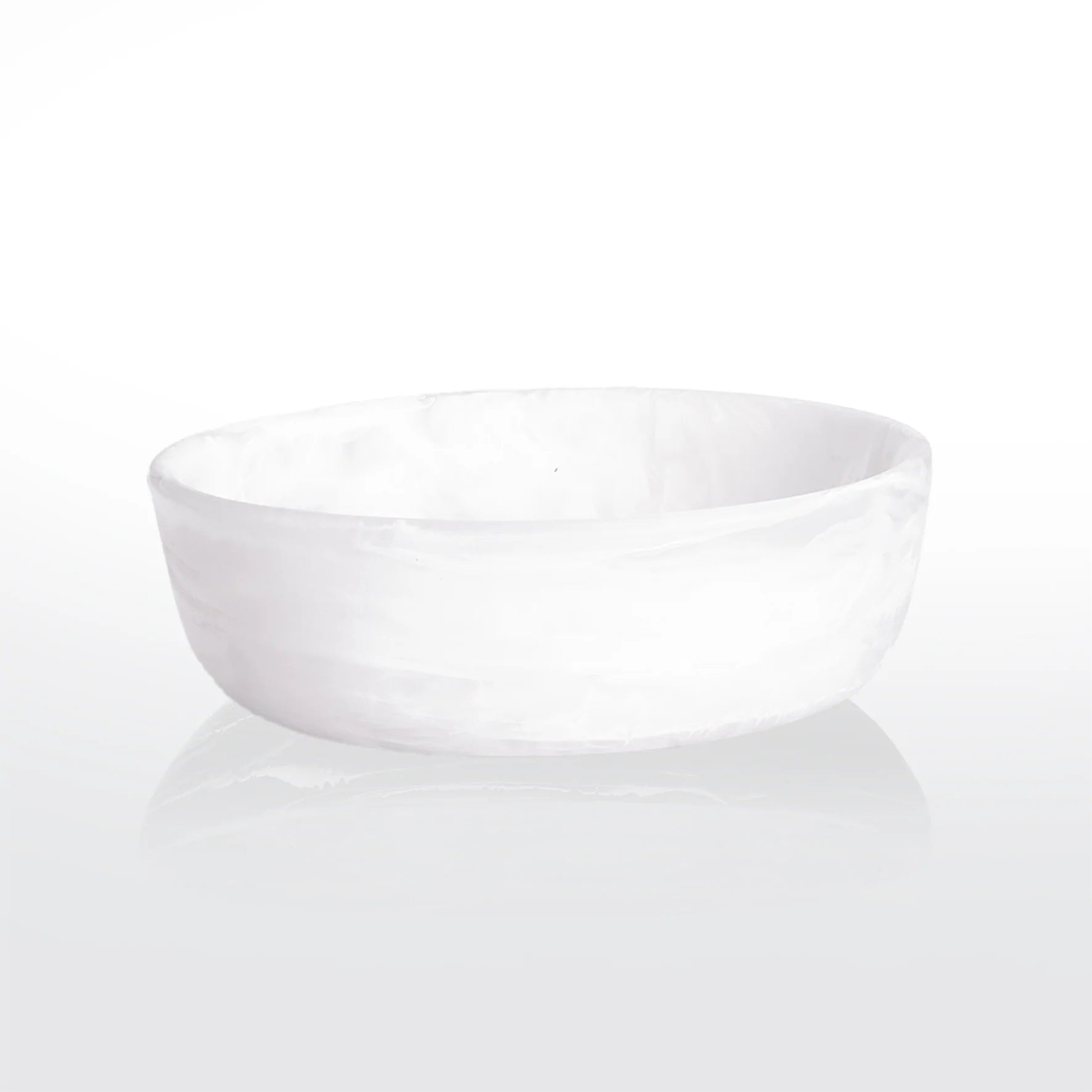Medium Round Bowl in White Swirl, from Nashi Home