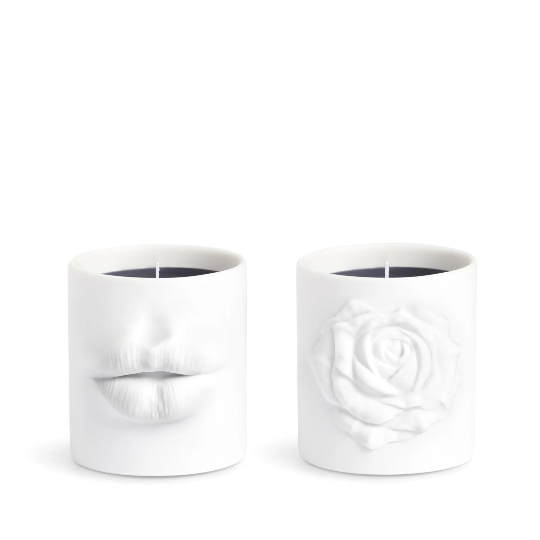 Lips and Rose Duo Candle Set, from L'Objet