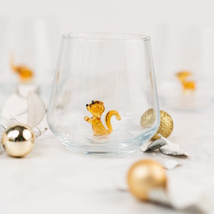 Squirrel Drinking Glass, from Minizoo
