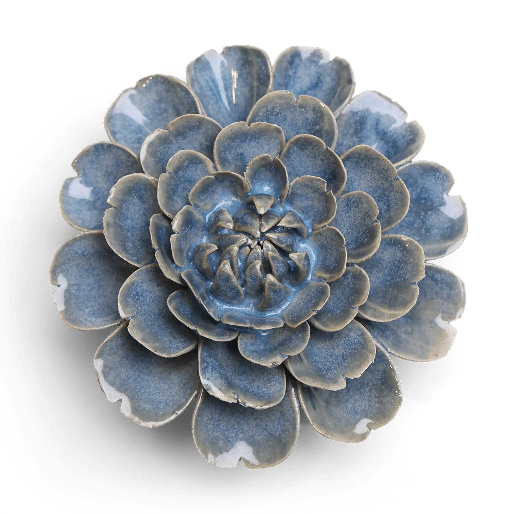 Japan Ceramic Flower in Blue Cosmos, from Chive