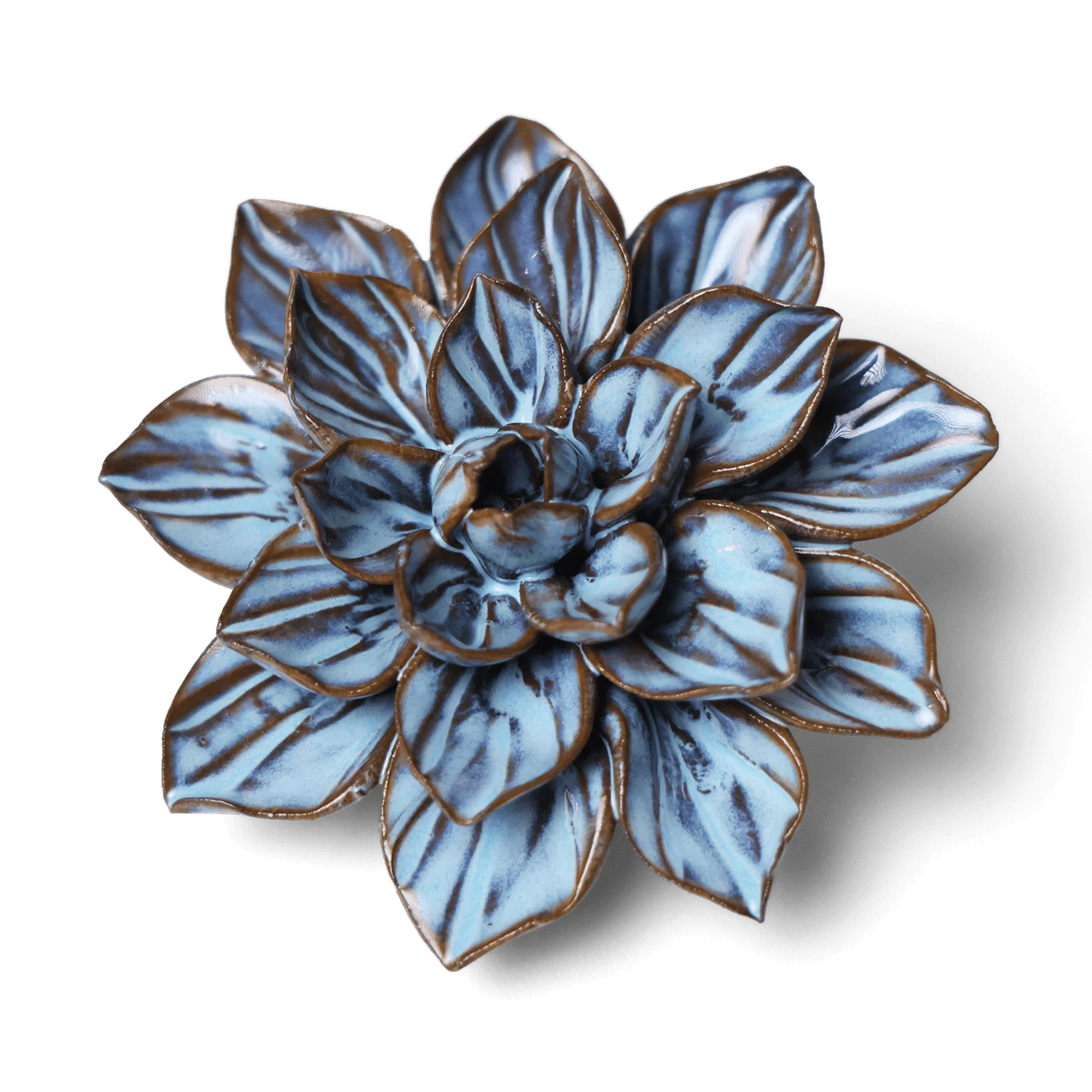 Japan Ceramic Flower in Blue Aster, from Chive