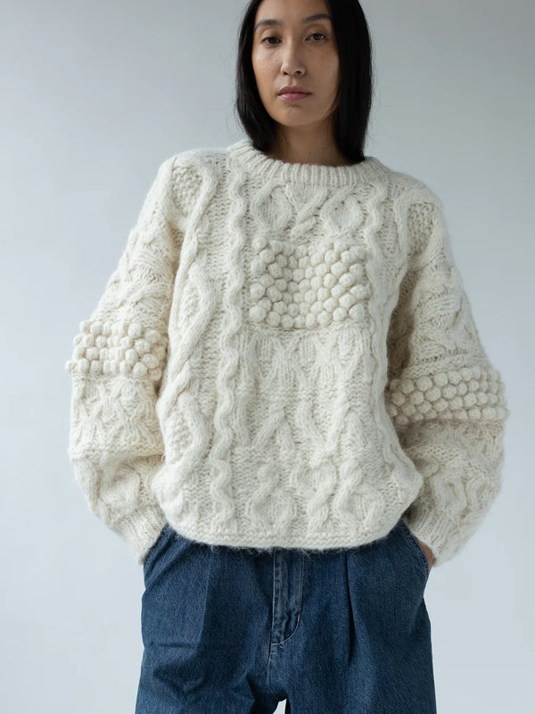 Patchwork Crewneck Sweater, from Shaina Mote