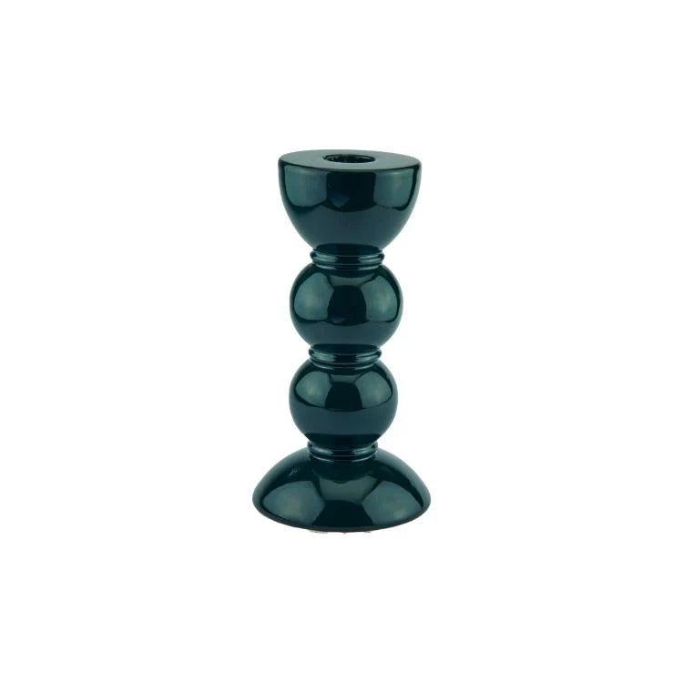 Bobbin Candlestick Holder 5.5" in Green, from Addison Ross