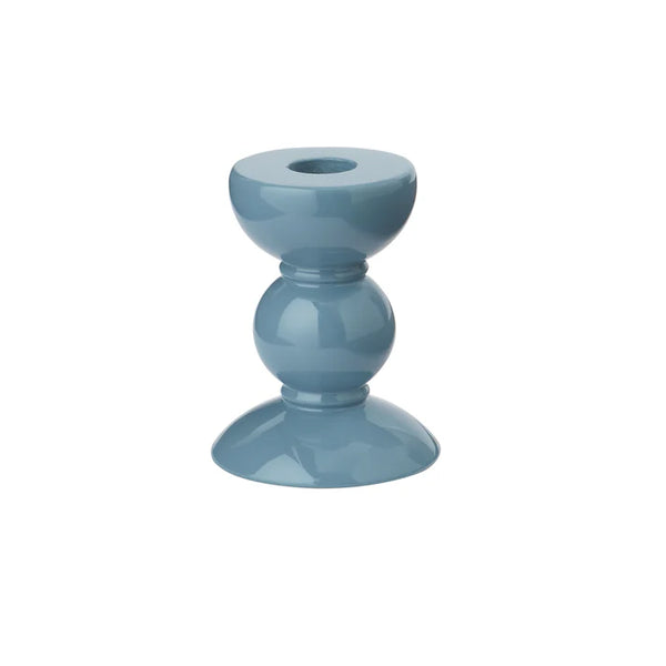 Small Bobbin Candle Stick Holder in Chambray, from Addison Ross
