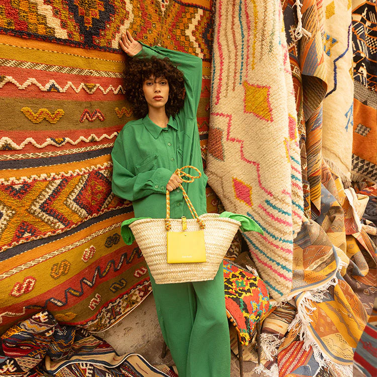 Panier Calanques Bag in Jaune Jamaïca, from Craie Studio