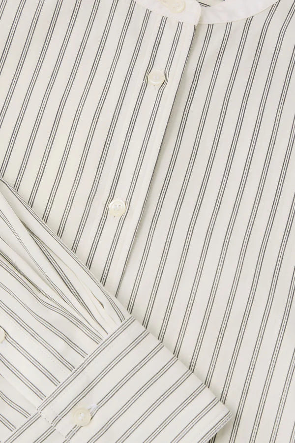 Bermudes Shirt with Stripes in Off-White Black, from Soeur