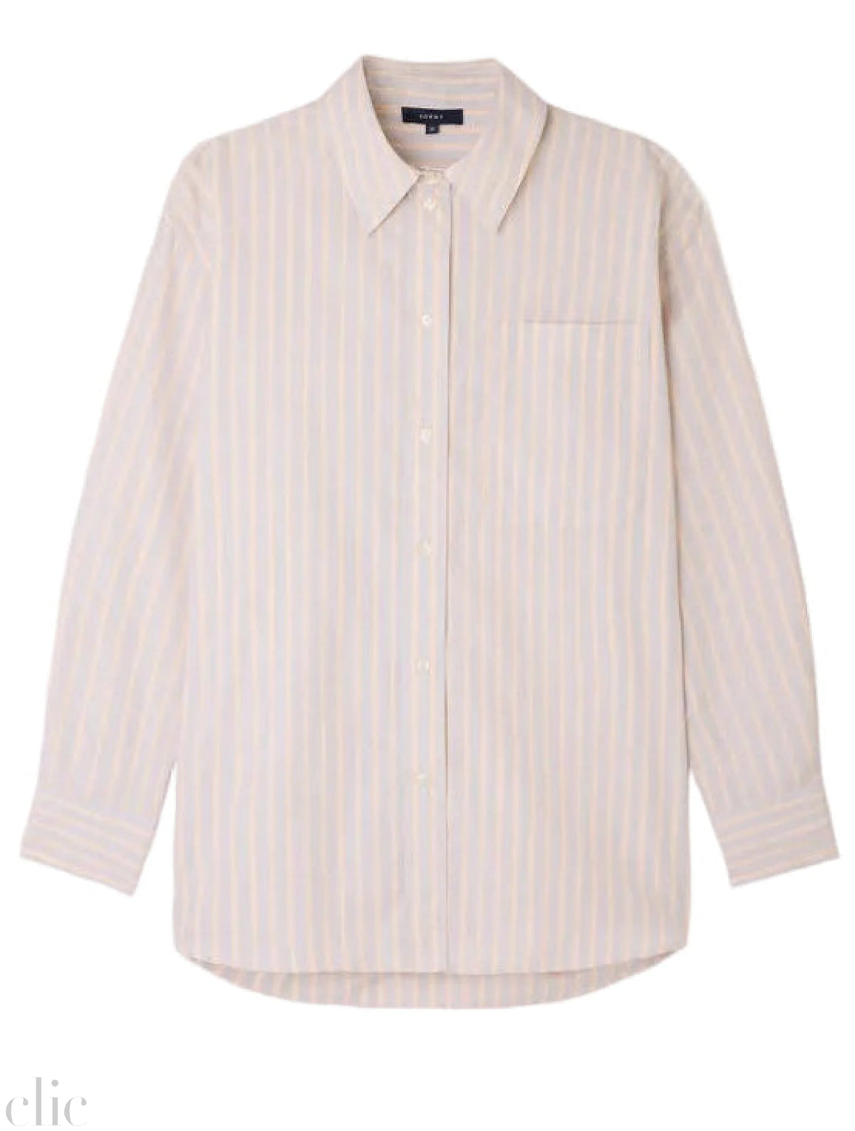 Striped Carlotta Shirt in Orange and Grey, from Soeur