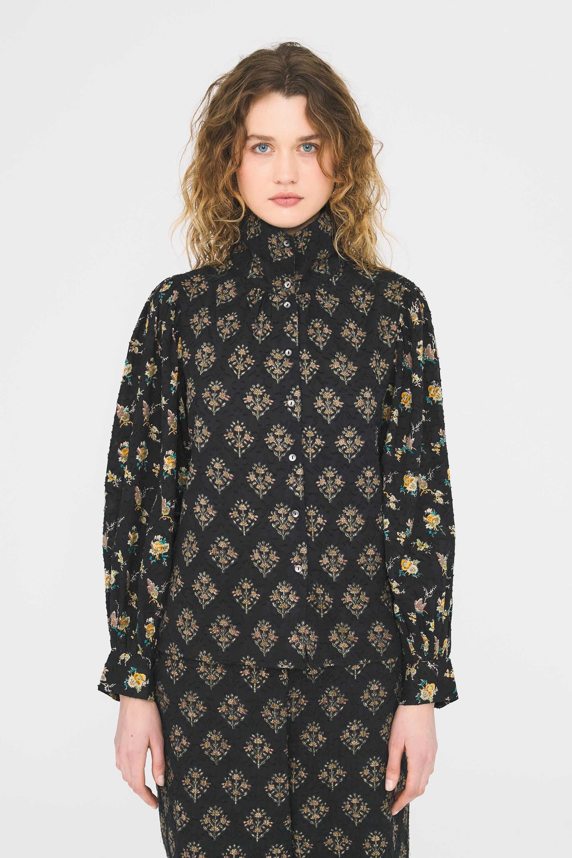 Chino Blouse in Black, from Antik Batik