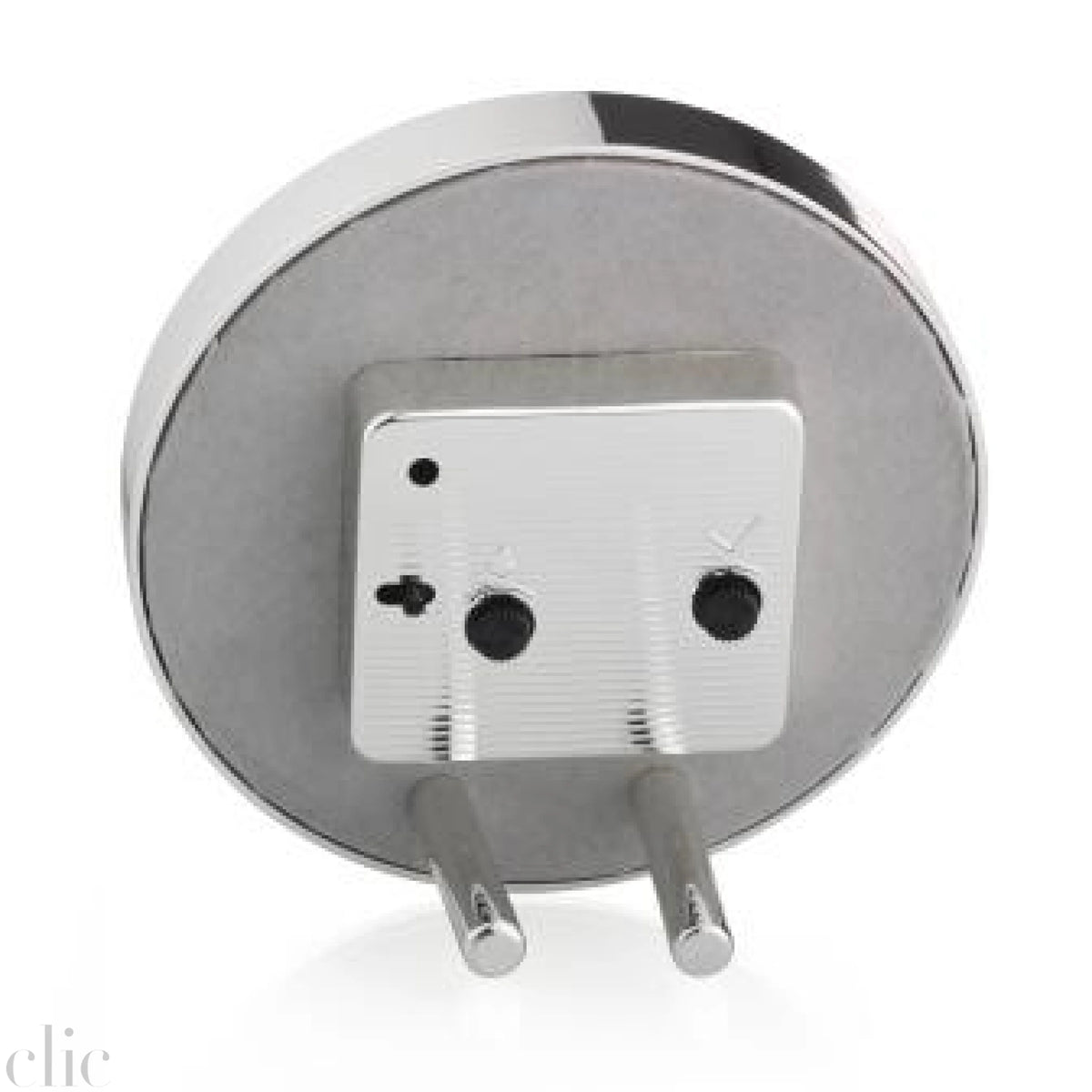 Alarm Clock in Orange and Silver