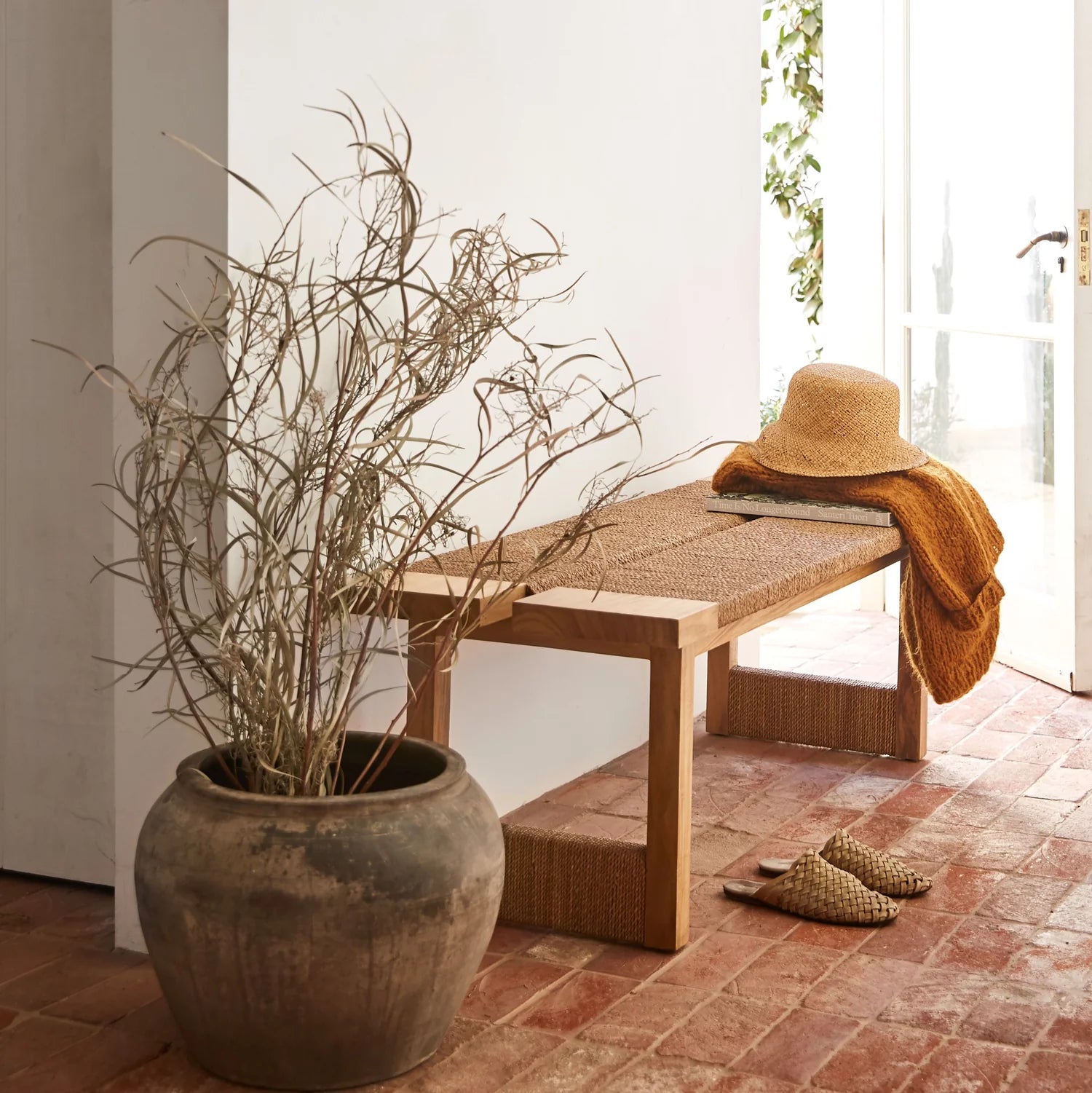 Texture Bench in Natural, from Woven Shop