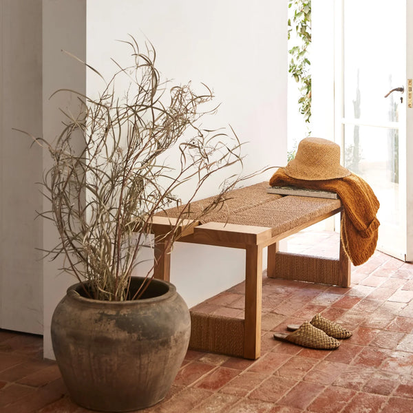 Texture Bench in Natural, from Woven Shop