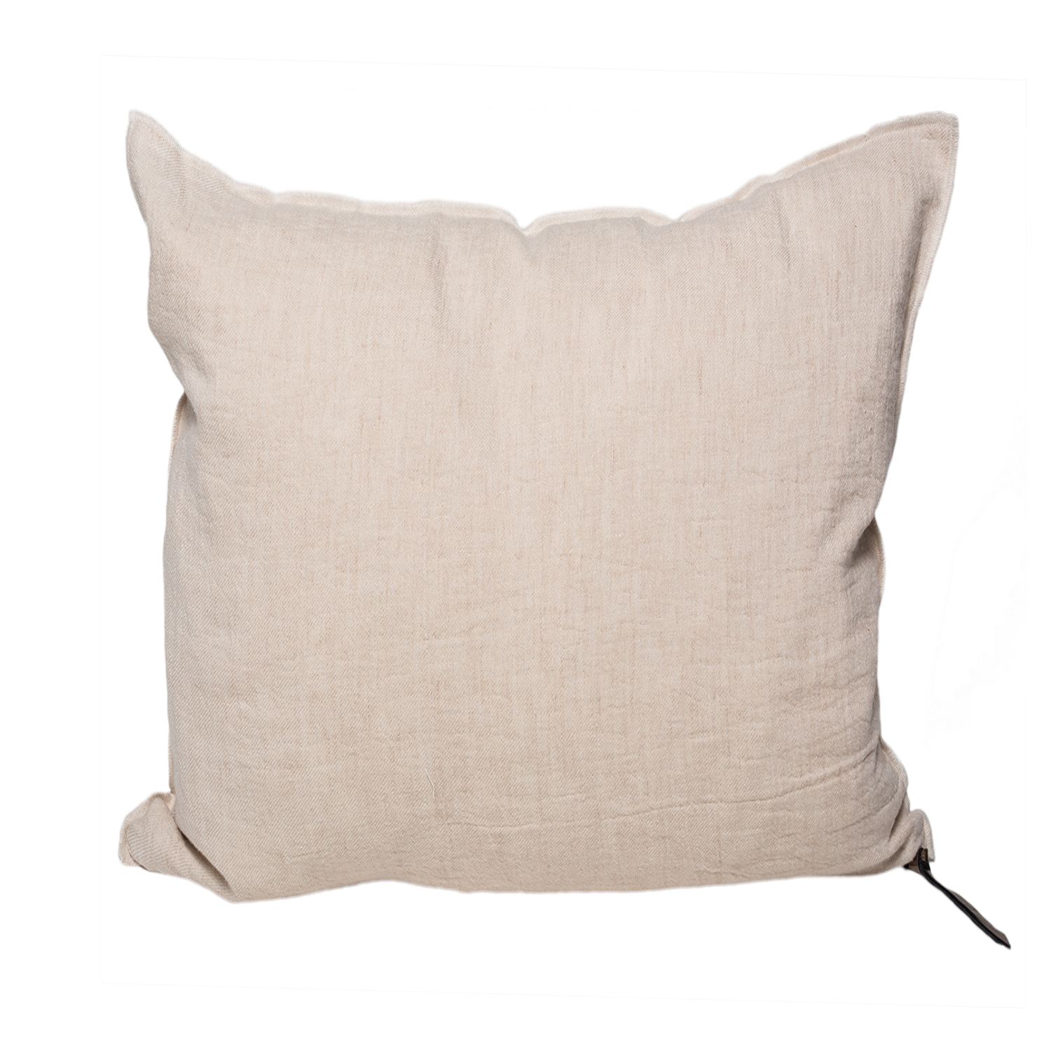 Crumpled Washed Linen Pillow 26"X26" Creme, from Maison De Vacances