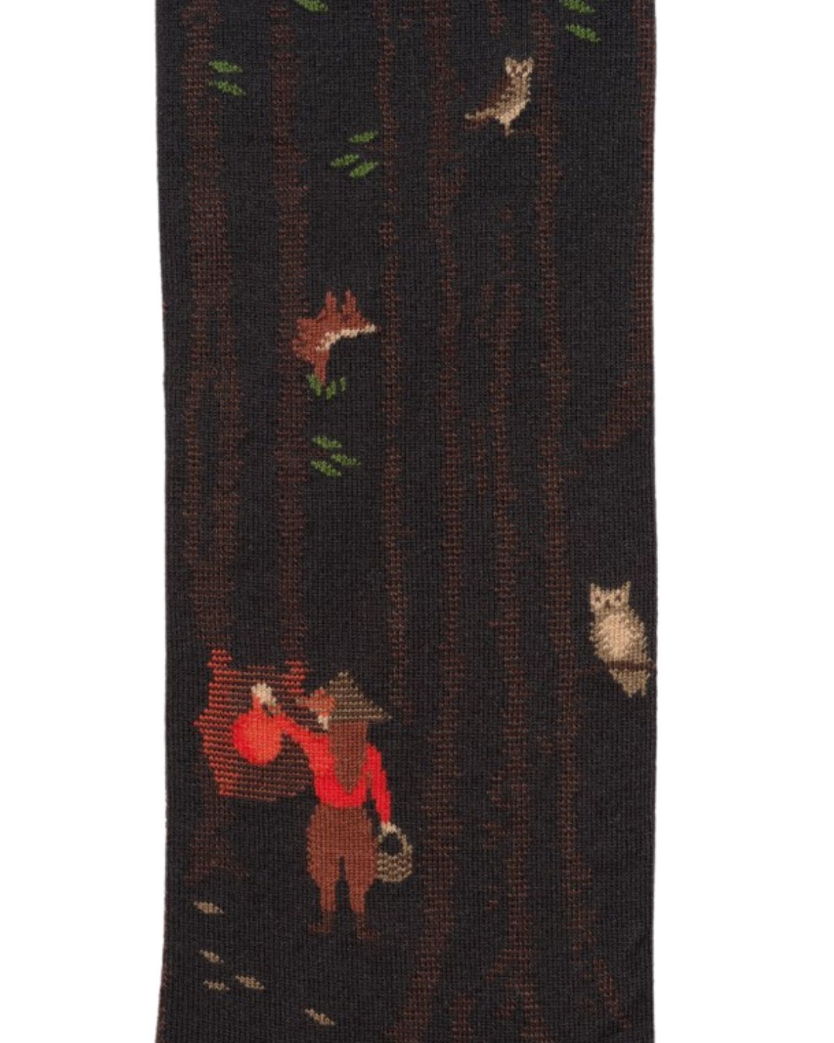 Mi-Bas Nuit Socks in Faux Noir, from Bonne Maison