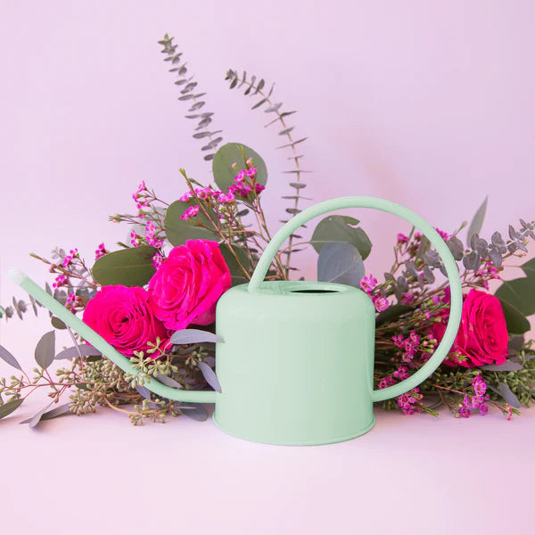 Cascade Metal Watering Can in Lagoon, from Jungle Club