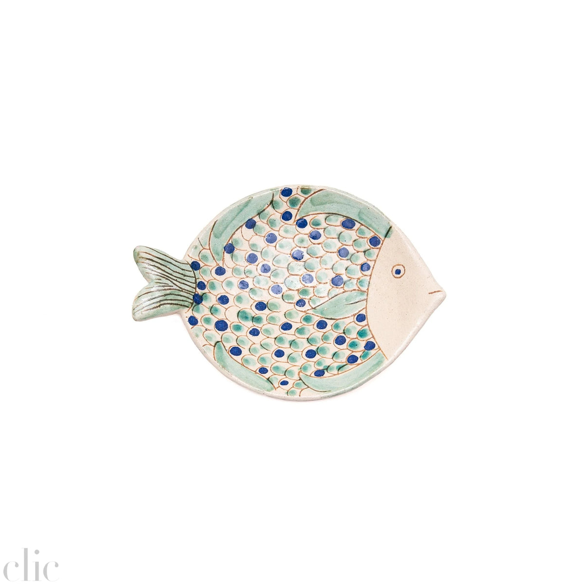 Small Ceramic Fish Plate, from Kiliim - FISH / S