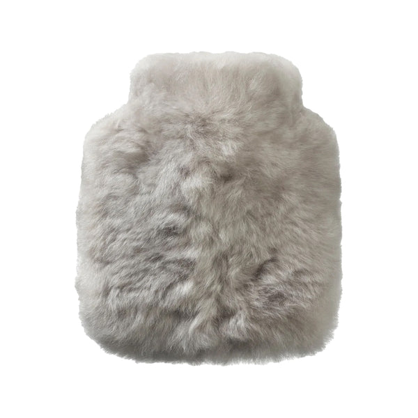 Calmo Hot Water Bottle in Silver Grey, from Weich Couture Alpaca