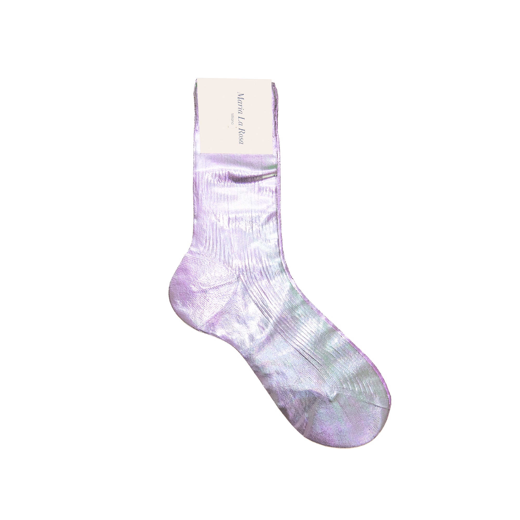 Cangiante Ribbed Socks in Lavagna, from Maria La Rosa