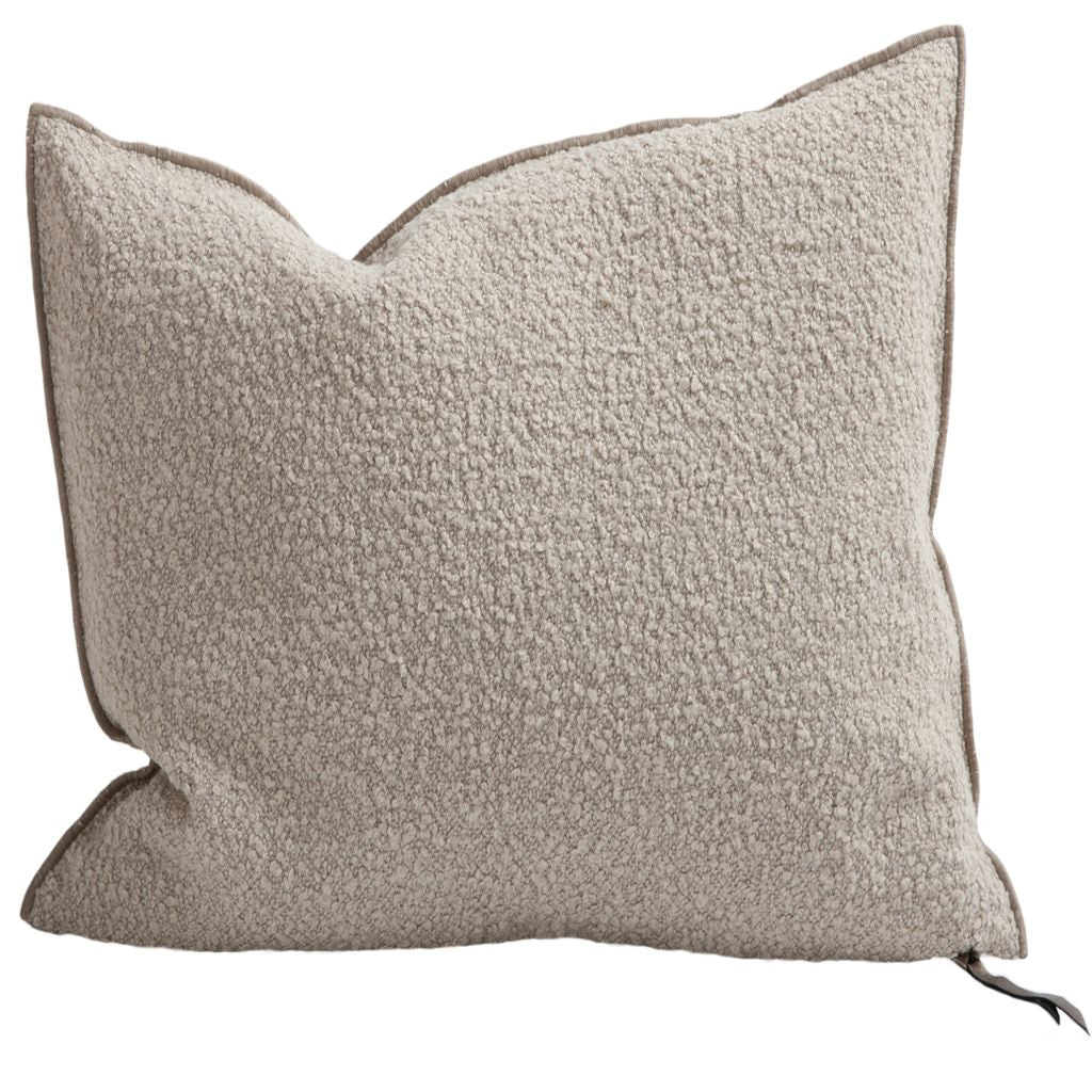 Canvas Wooly 26x26 Pillow in Naturel, from Maison de Vacances