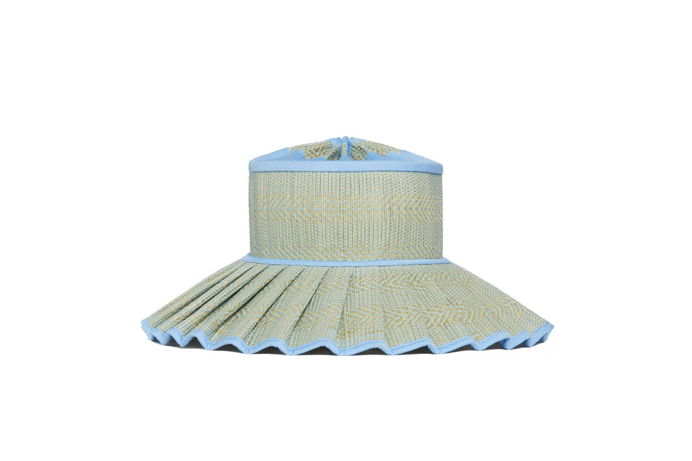 Capri Maxi Hat in Blue Bird, from Lorna Murray
