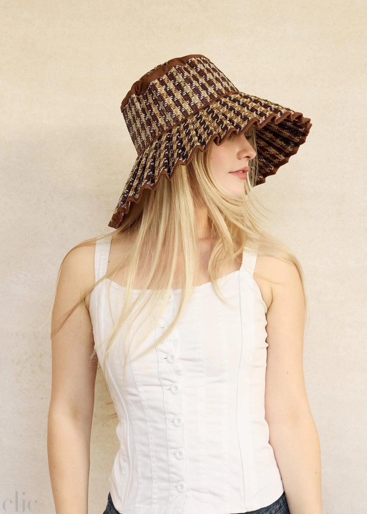 Luxe Capri Hat in Mozambique, from Lorna Murray