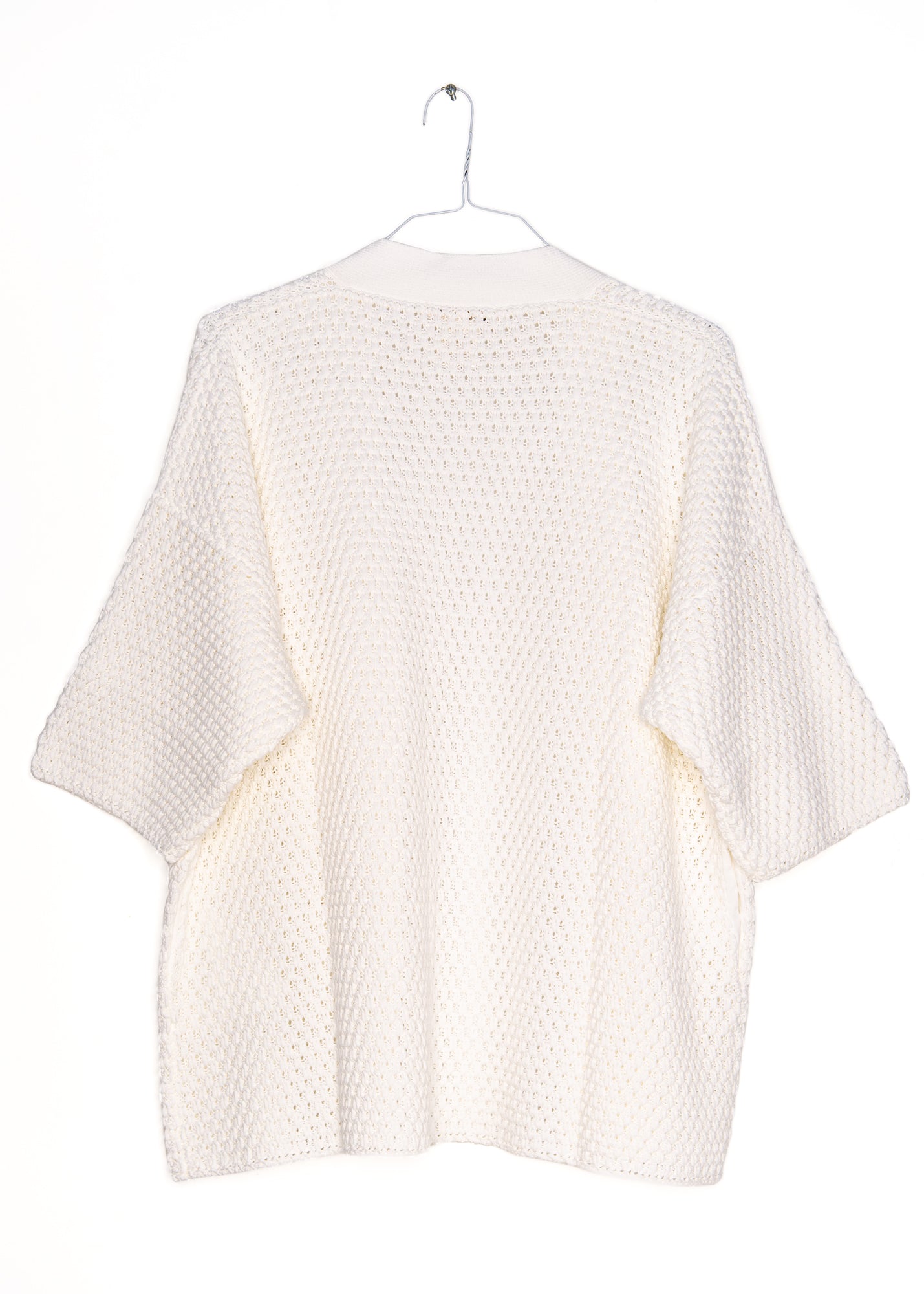 Cardigan in White, from Lamberto Losani