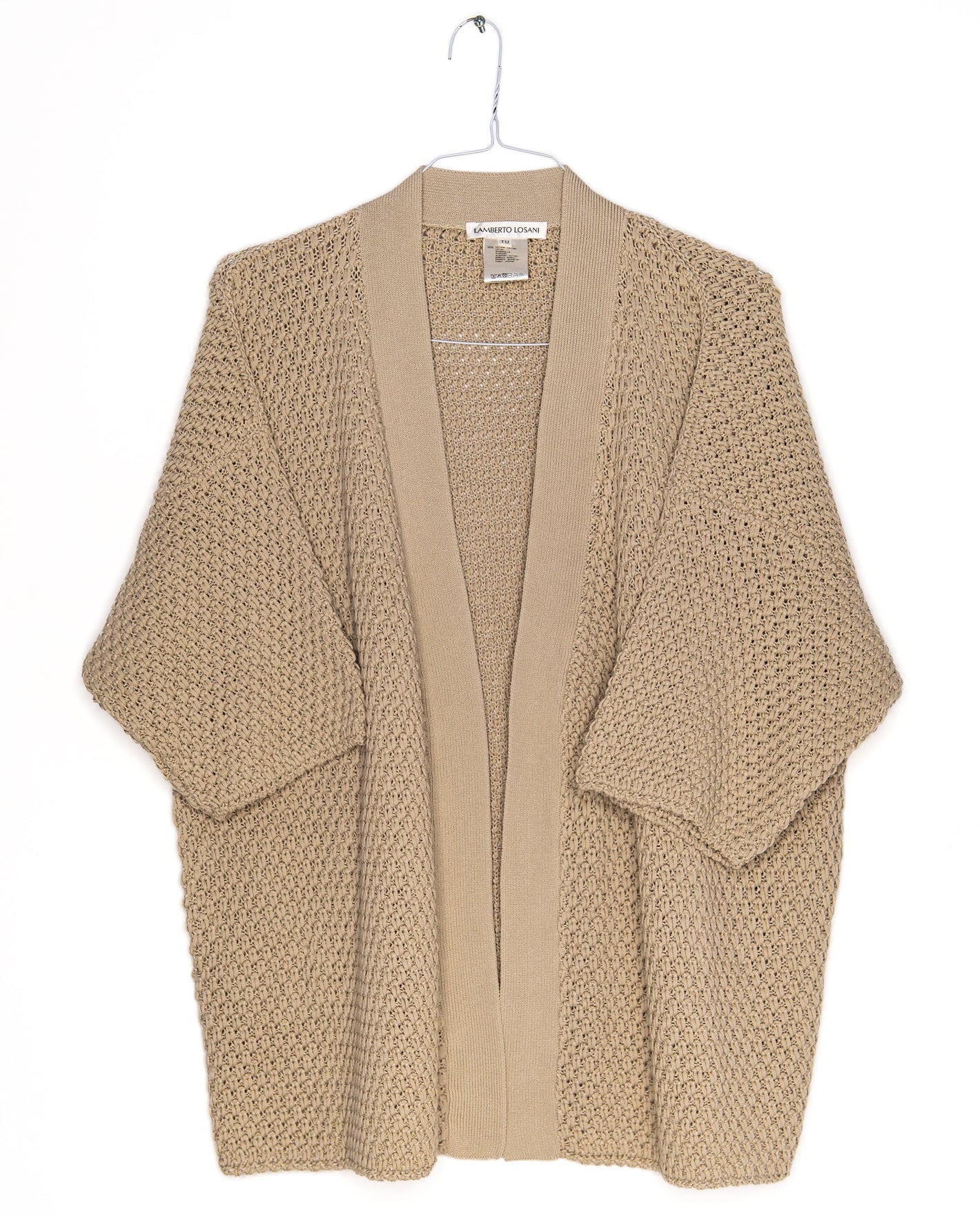 Cardigan in Sand, from Lamberto Losani