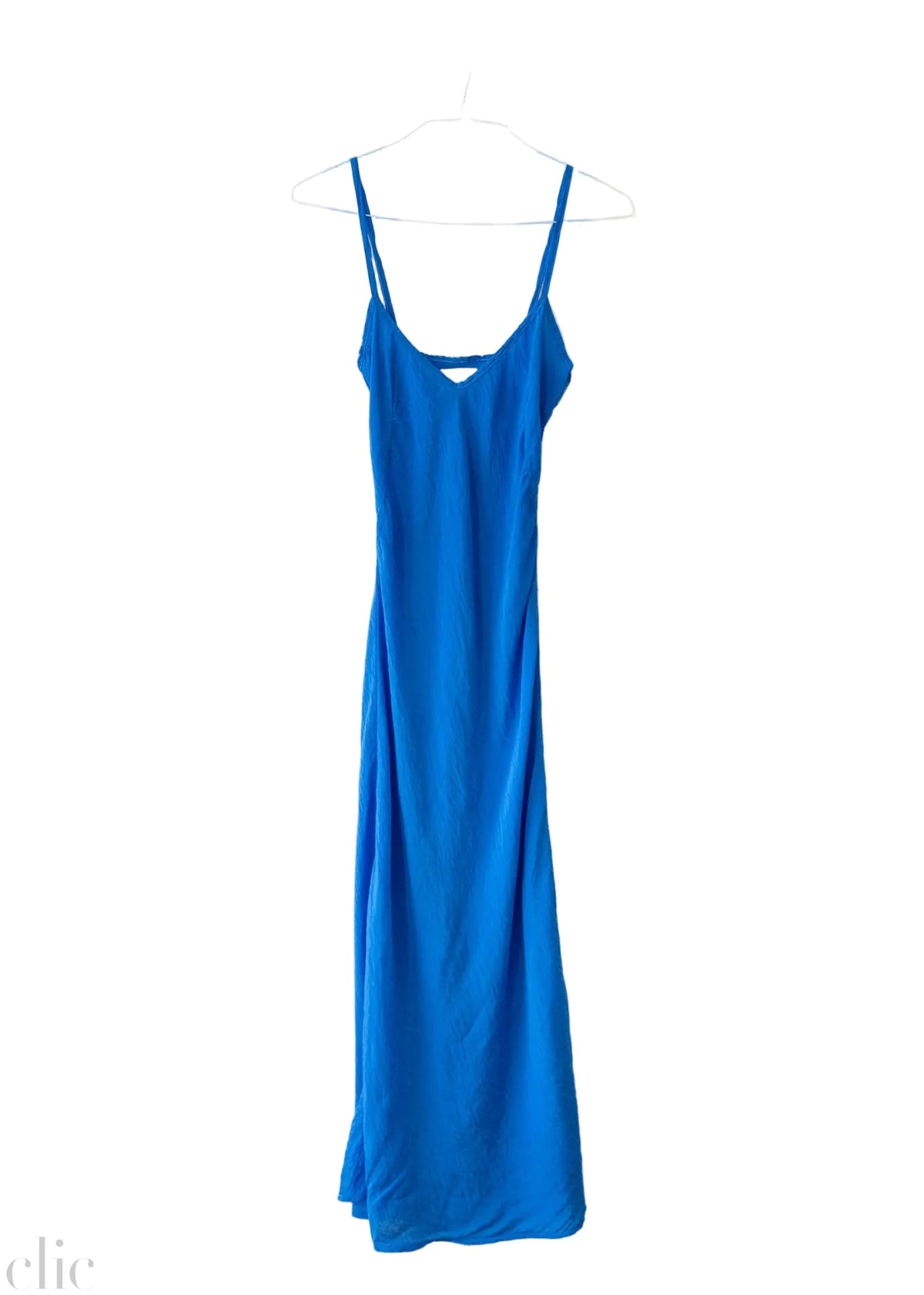 Carmel Naked Dress with Straps in Jeans, from 9 Seed