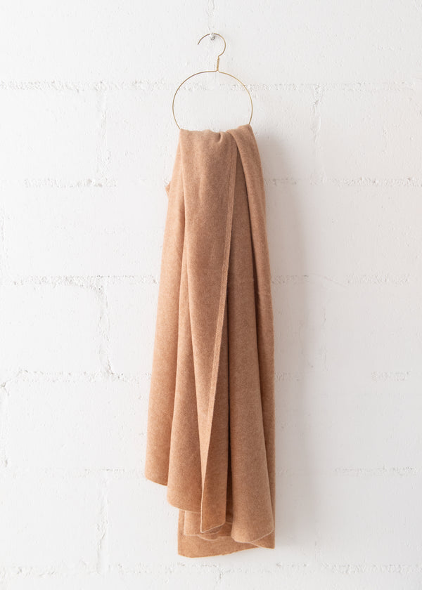 Cashmere Travel Wrap in Camel, from White and Warren