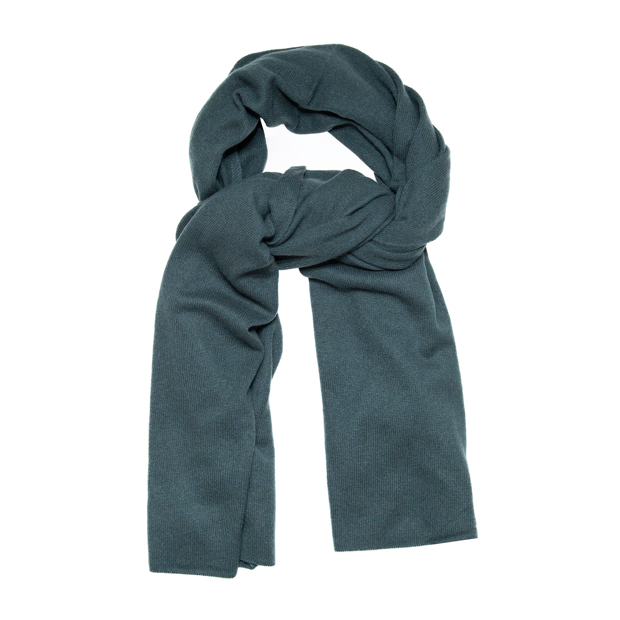 Cashmere Travel Wrap in Juniper Green, from White and Warren