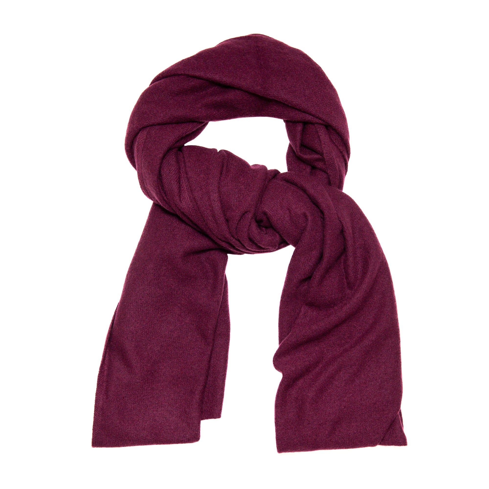 Cashmere Travel Wrap in Sangria, from White and Warren