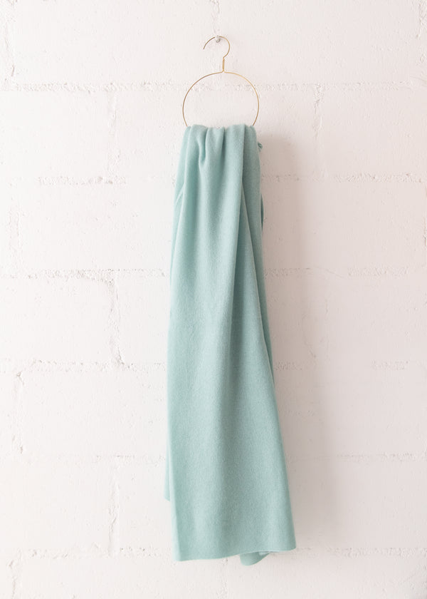 Cashmere Travel Wrap in Spearmint, from White & Warren