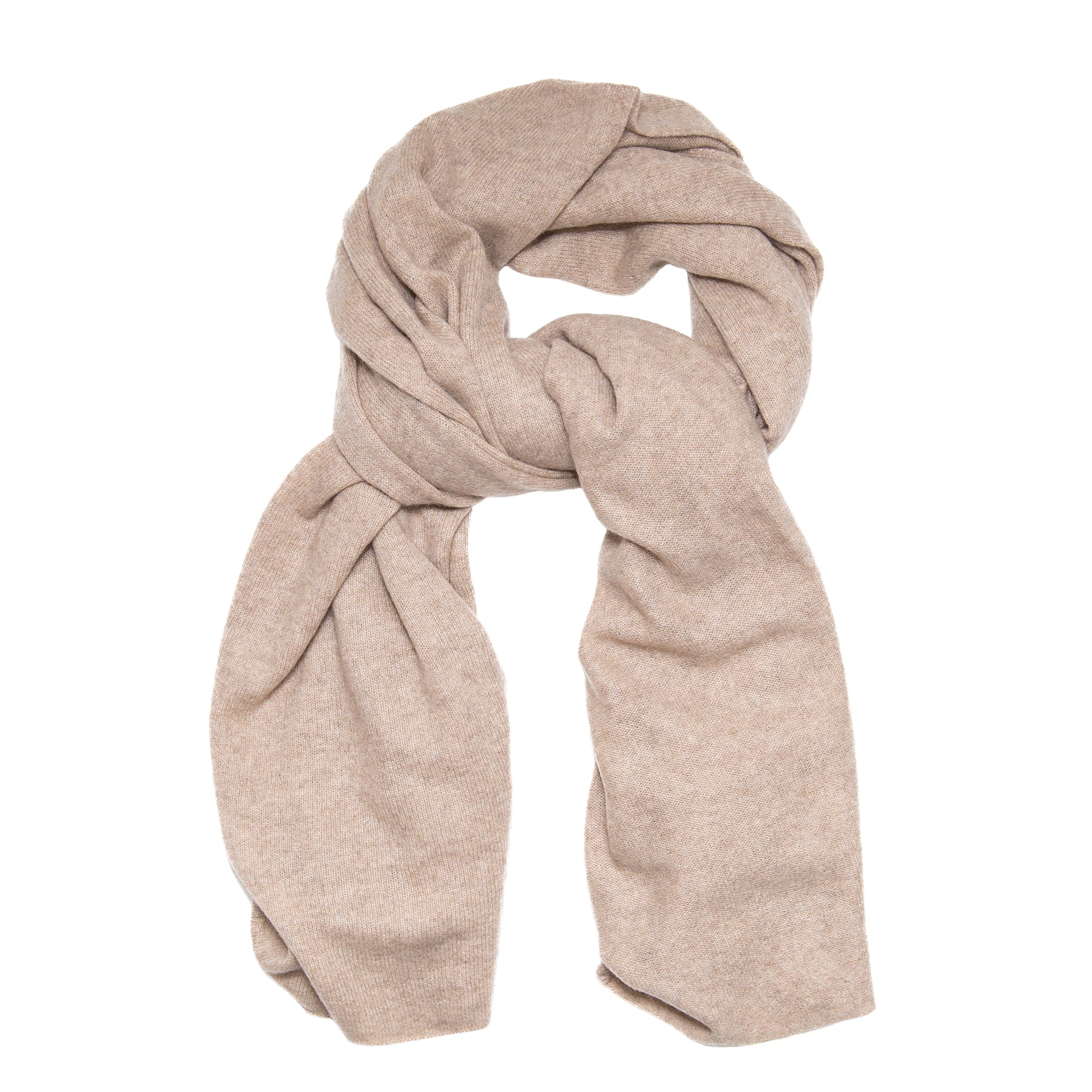 Cashmere Travel Wrap in Taupe Heather, from White and Warren