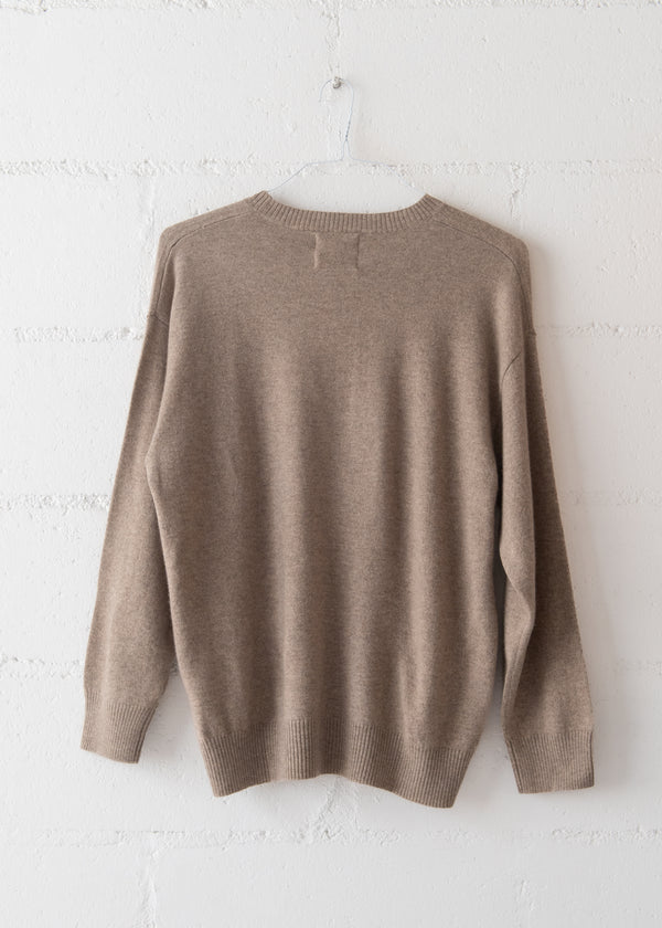 Cashmere Cat Crew in Light Brown and Black, from Jumper 1234