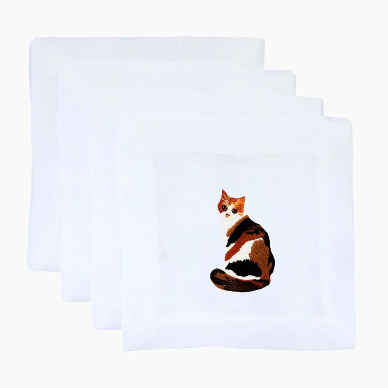 Calico Cat Cocktail Napkin, from Lettermade