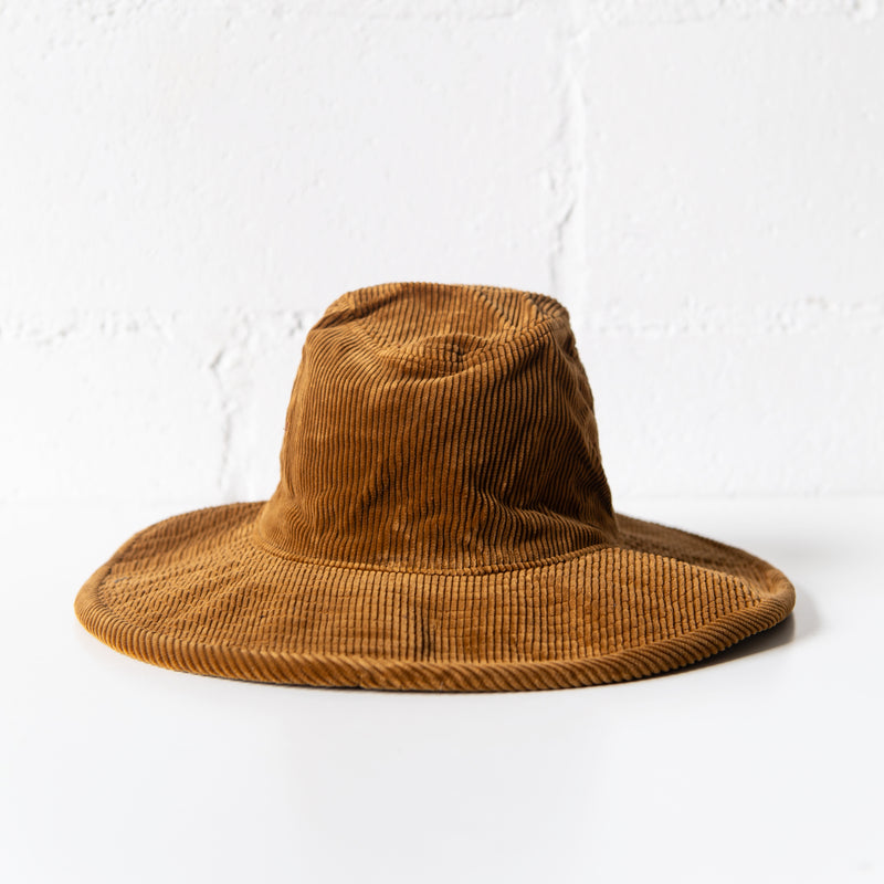 Center Crease Hat in Camel, from Decho