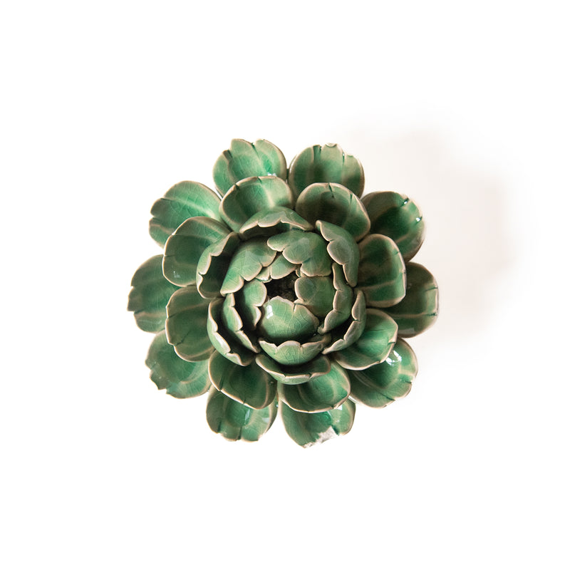 Ceramic Flower Wall Art Mofo Mint 6, from Chive