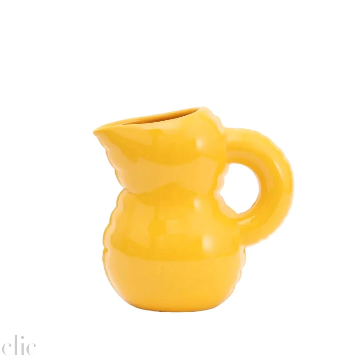 Emily Ceramic Gloss Jug in Yolk